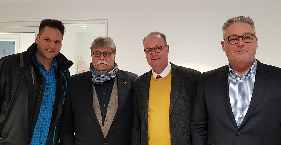 v.r.n.l. Frank schneider (SBN), Jens Heblich, Hans-Jürgen Schiffner (Landesvorsitzender), Dirk Wagner